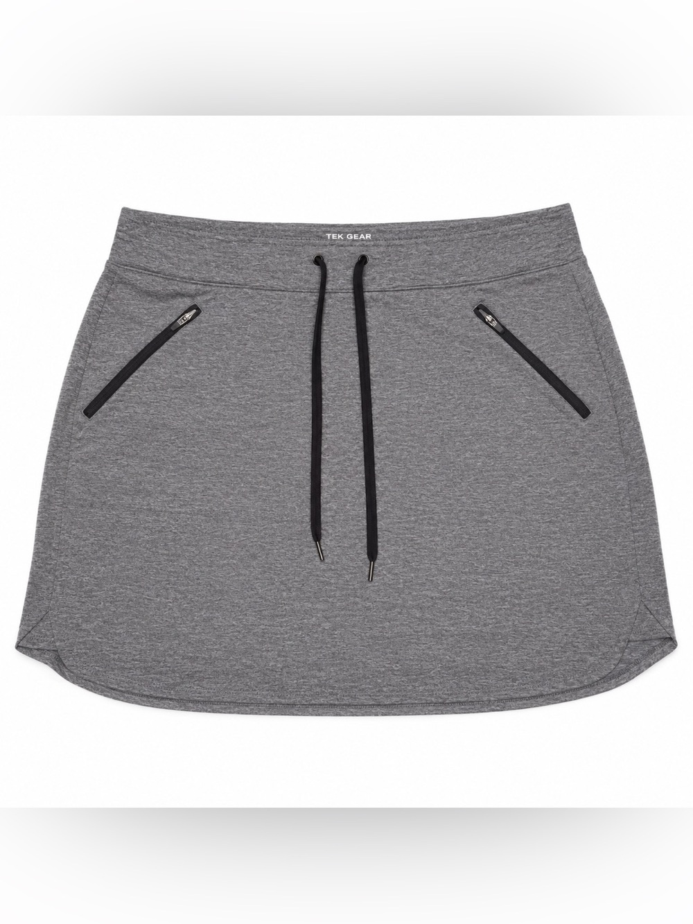 tek gear Long Gray Athletic Drawstring Mini skort